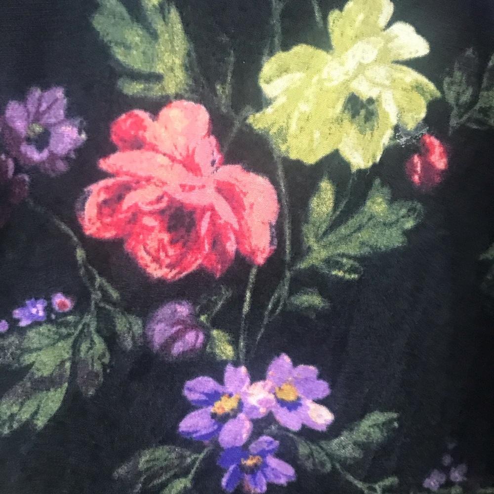 ARITZIA Talula Oversized Floral Shirt Silk Cotton - Picture 5 of 9